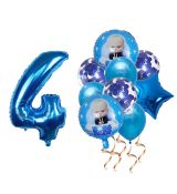 Balónkový set Mini šéf 4.narozeniny, 10 ks