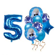 Balónkový set Mini šéf 5.narozeniny, 10 ks