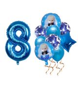 Balónkový set Mini šéf 8.narozeniny, 10 ks