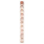 Vánoční koule rose-gold 6 cm, 10 ks