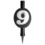Dortová fontána č. 9 černo-bílá