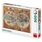 Dino Mapa: Svět z roku 1626, 500 dílků