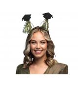 Čelenka Promoce, černá zlatá, 1 ks