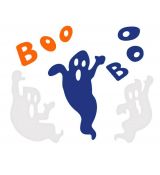 Gelové samolepky Duchové/BOO, 20x20 cm