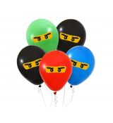 Ninja balónky, 30 cm, 5 pcs