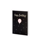 Přání Happy Birthday 30, černá barva