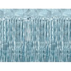 Dekorace závěs fóliový modrý 100x200 cm