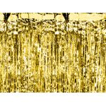 Dekorace závěs fóliový zlatý 100x200 cm