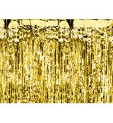 Dekorace závěs fóliový zlatý 100x200 cm