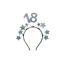 Čelenka s hvězdičkami stříbrná 18