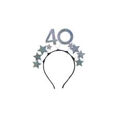 Čelenka s hvězdičkami stříbrná 40