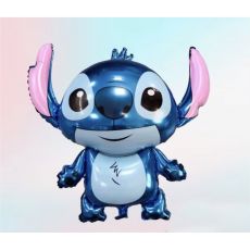 Fóliový balónek STITCH modrý 90x83 cm