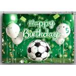 Foto plátno Fotbal Happy Birthday, 180 x 110 cm