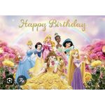 Foto plátno Princess Happy Birthday, 150 x 105 cm