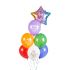 Balónky Happy Birthday To You barevné, 6 ks, 30 cm