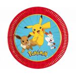 POKÉMON talířky 8 ks, 20 cm