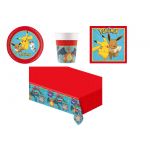 POKÉMON narozeninový párty set pro děti (8 osob) - kompletní výzdoba