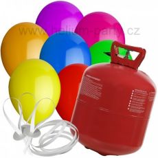 Helium Balloon Time + 30 barevných balónků mix