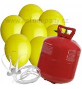 XXL helium + 100 žlutých balónků