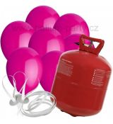XXL helium + 100 růžových balónků
