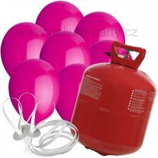 XXL helium + 100 růžových balónků