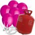 Helium 30 + 30 růžových balónků
