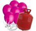 Helium 50 + 50 růžových balónků