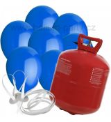 Helium Balloon Time + 50 modrých balónků