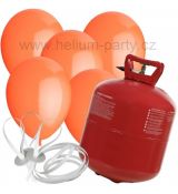 Helium 50 + 50 oranžových balónků