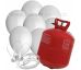 Helium 50 + 50 bílých balónků