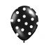 Balónek tečky, černá, 30 cm, 6 ks