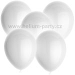 blikající  LED balónek bílý 5ks, 23 cm