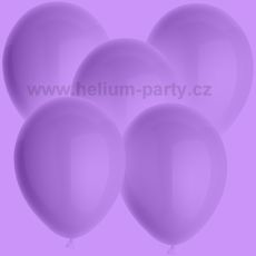 bíle svítící LED balónek fialový 5 ks, 23 cm