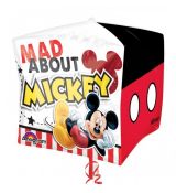 Fóliový balónek Mickey Mouse kostka 38 x 38 cm